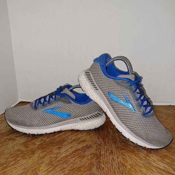 Brooks Mens Adrenaline GTS 20 1103071D051 Gray Running Sneakers Sz 9D (132 Box16 - Picture 1 of 10